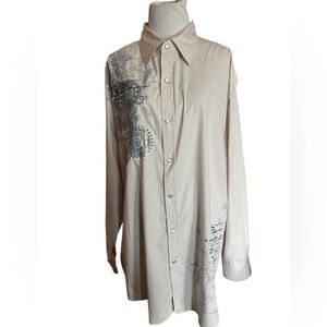 Jordan Craig Men’s 2XL Snap Button Down long sleeve embroidered